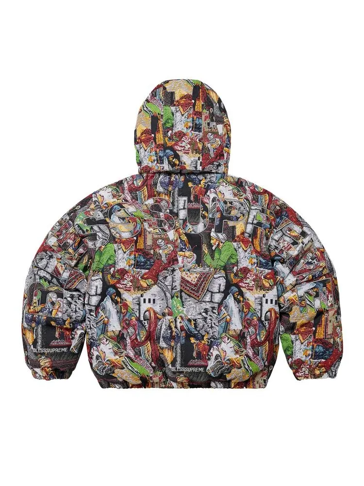 Куртка Supreme x Bless Tapestry Down Puffer Jacket Multicolor — изображение 2 из 3, мульти