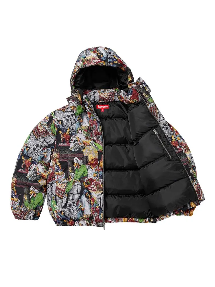 Куртка Supreme x Bless Tapestry Down Puffer Jacket Multicolor — изображение 3 из 3, мульти