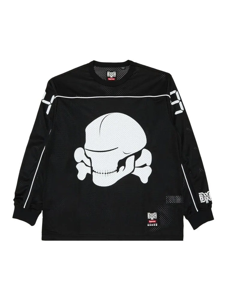 Джерси Supreme x Bounty Hunter Mesh Moto 'Black' — изображение 1 из 3, черный