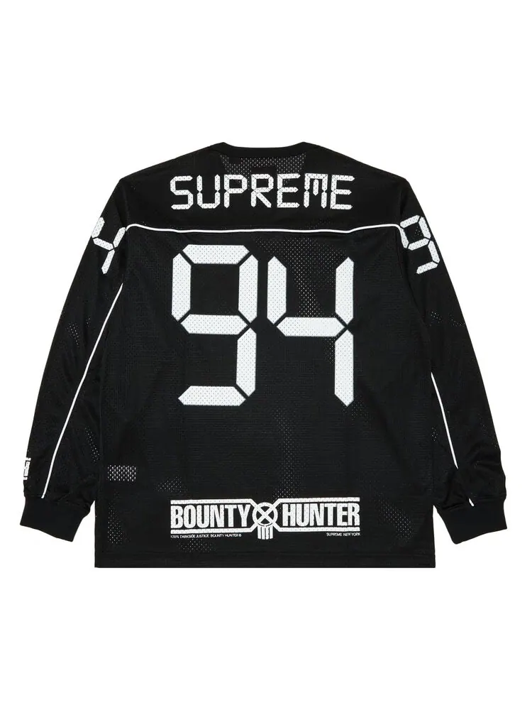 Джерси Supreme x Bounty Hunter Mesh Moto 'Black' — изображение 2 из 3, черный
