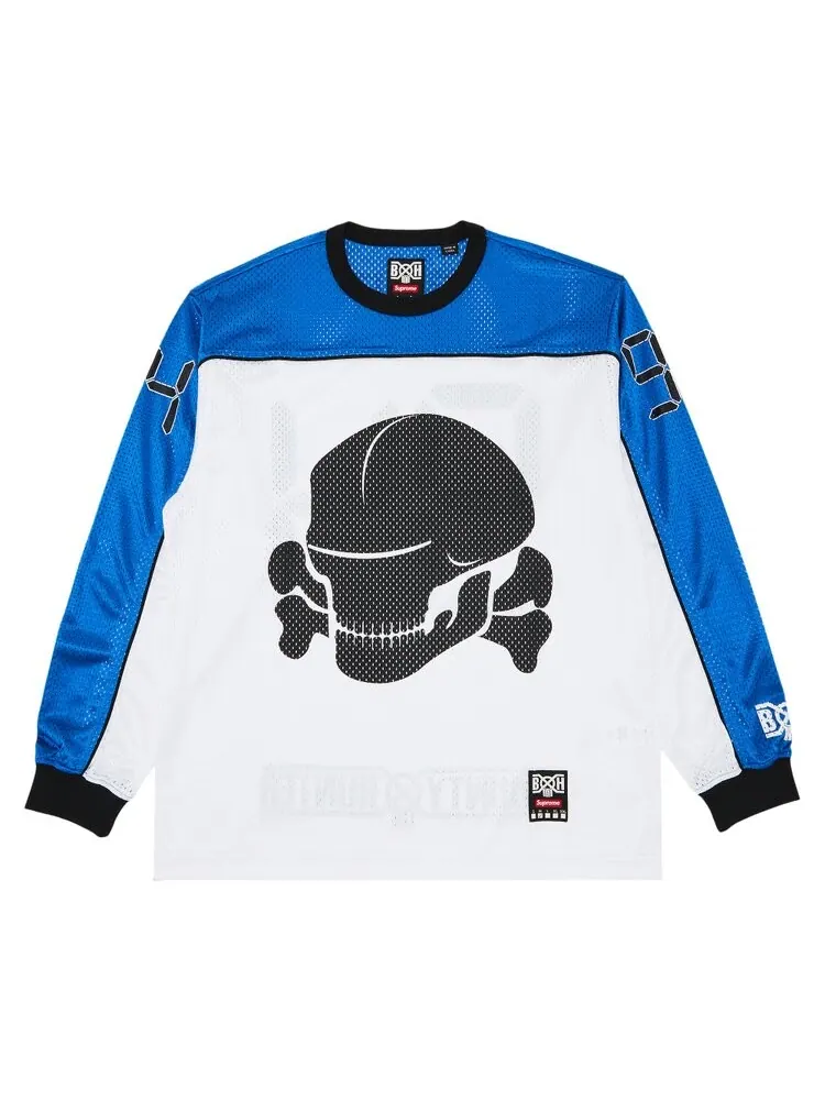 Джерси Supreme x Bounty Hunter Mesh Moto 'White' — изображение 1 из 3, белый