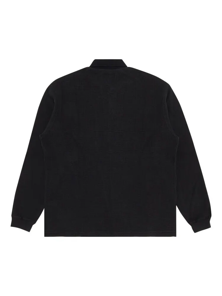 Поло Supreme Thermal Long-Sleeve 'Black' — изображение 2 из 3, черный