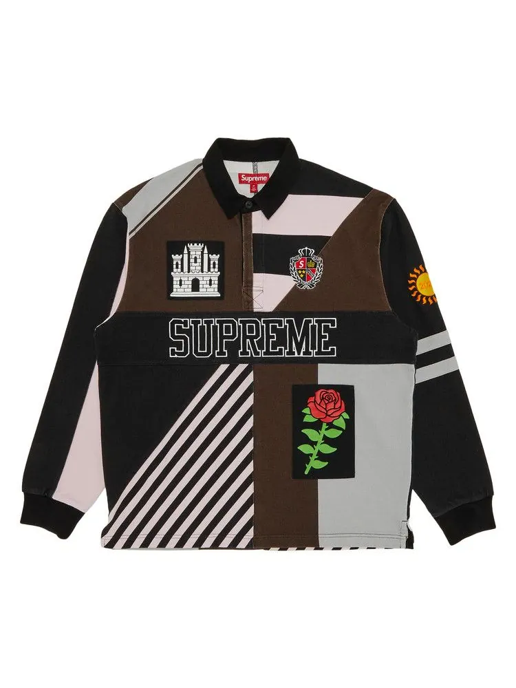 Топ Supreme Rose Rugby — изображение 1 из 3, черный