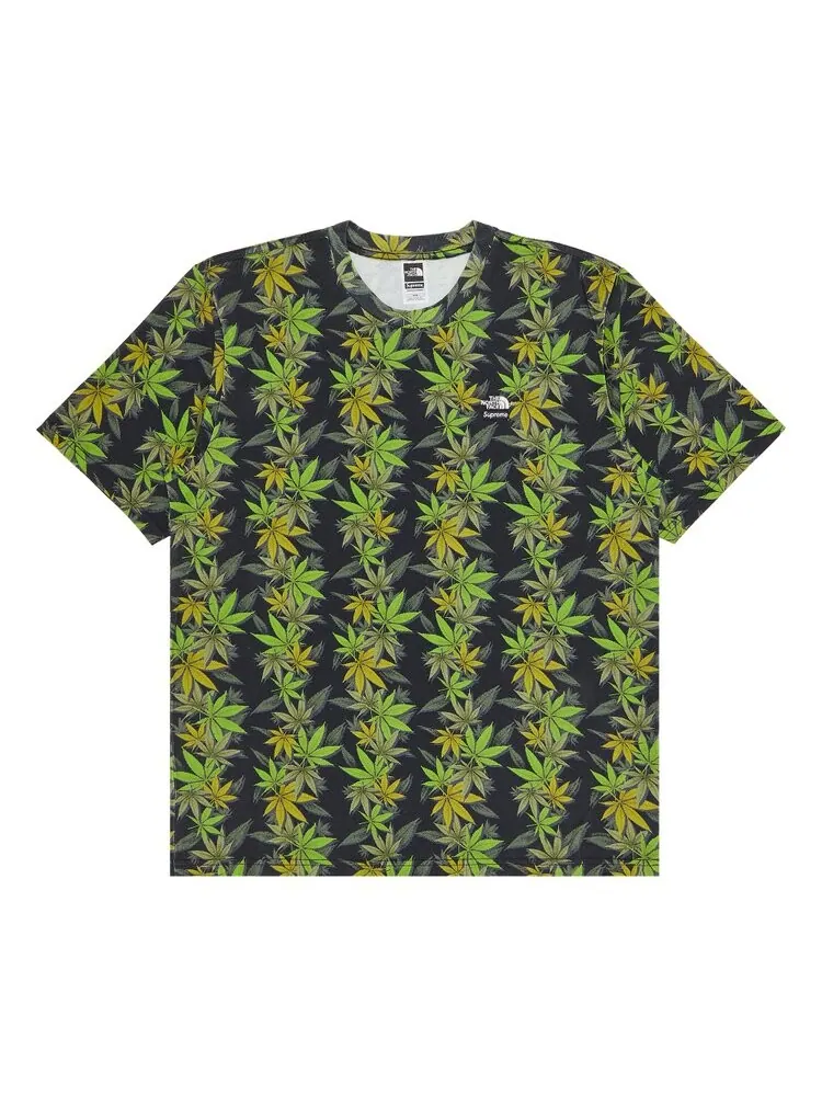 Топ Supreme x The North Face Leaf Short-Sleeve 'Black' — изображение 1 из 3, черный