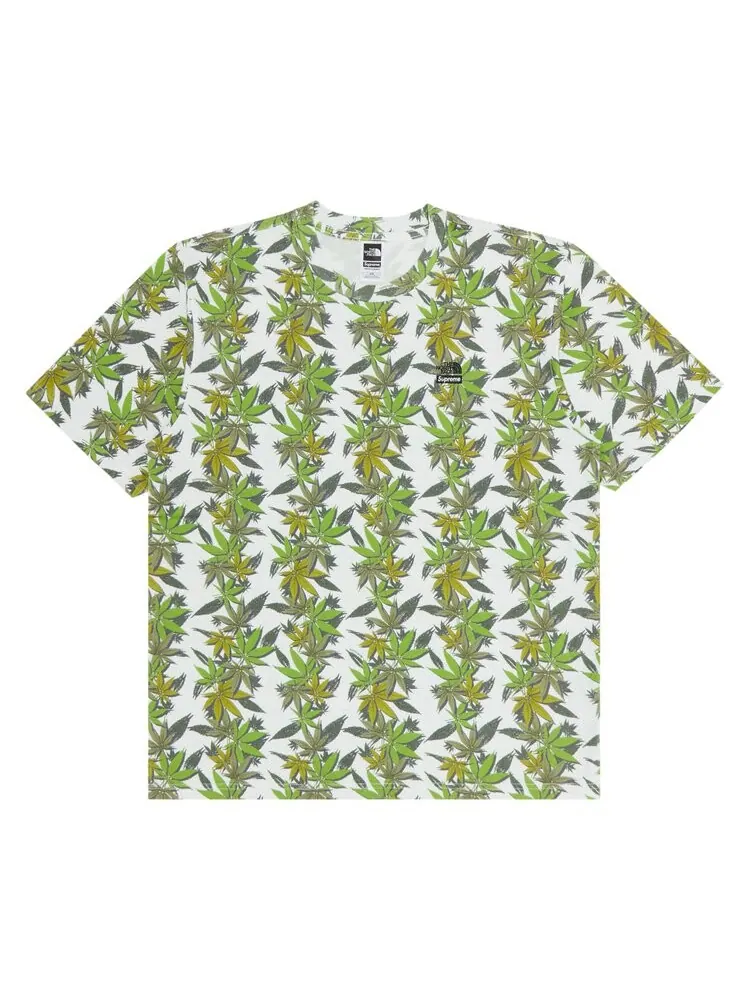 Топ Supreme x The North Face Leaf Short-Sleeve 'White' — изображение 1 из 3, белый