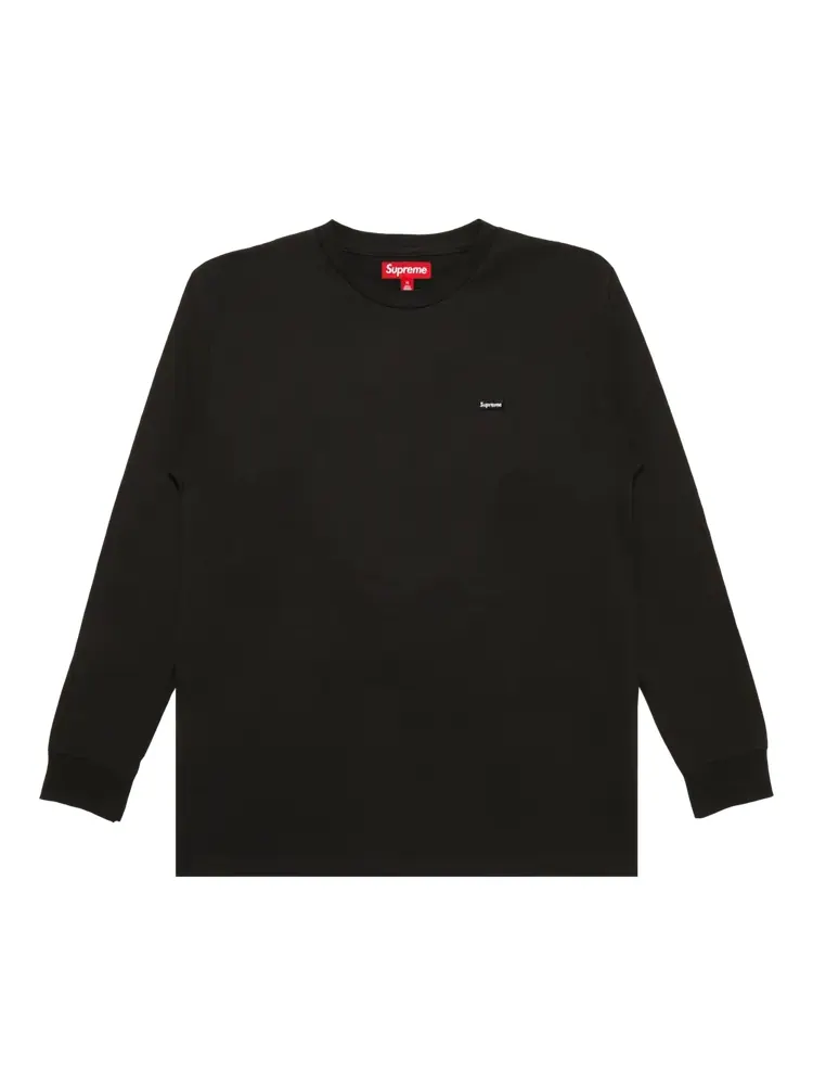 Футболка Supreme Small Box Long-Sleeve 'Black' — изображение 1 из 1, черный