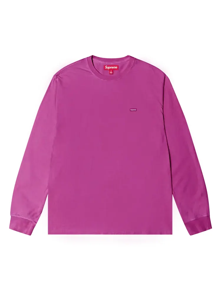 Футболка Supreme Small Box Long-Sleeve 'Bright Purple' — изображение 1 из 1, фиолетовый