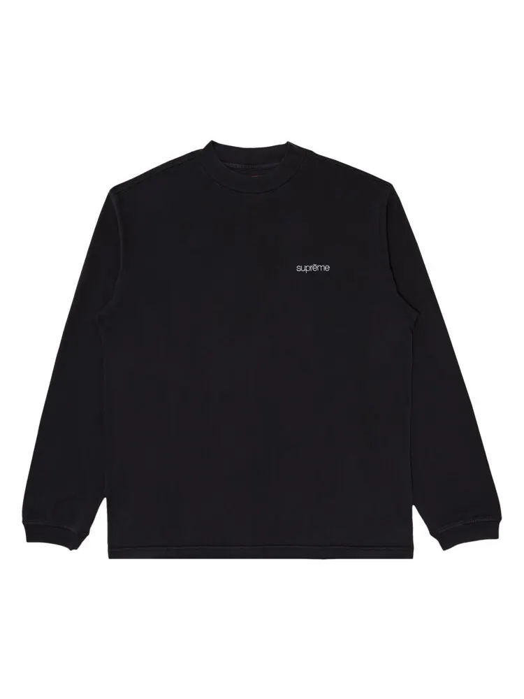 Топ Supreme Mock Neck Long-Sleeve 'Black' — изображение 1 из 2, черный