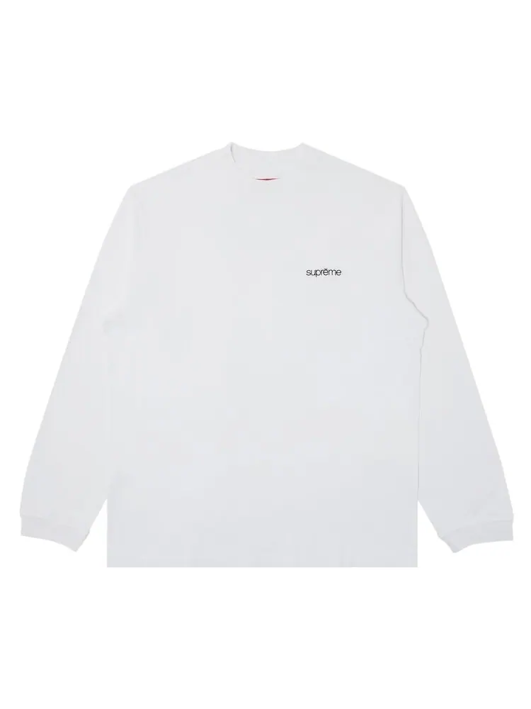 Топ Supreme Mock Neck Long-Sleeve 'White' — изображение 1 из 2, белый