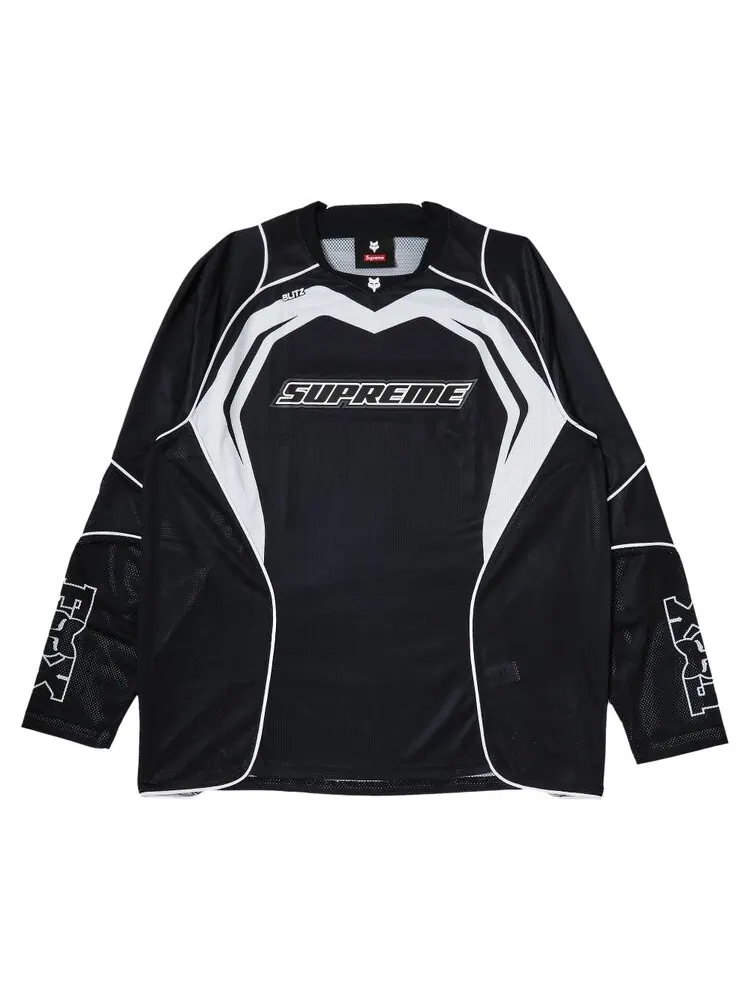 Джерси Supreme x Fox Racing 'Black' — изображение 1 из 3, черный