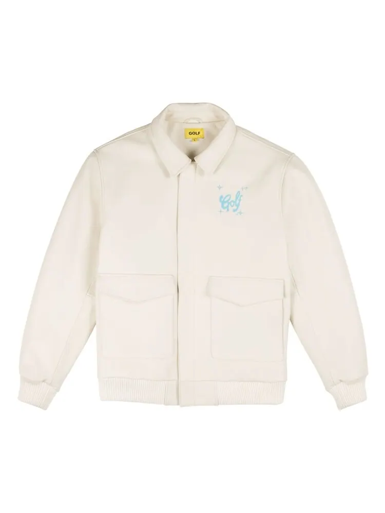 Куртка GOLF WANG Airbrush Heart Bomber 'Ivory' — бежевый