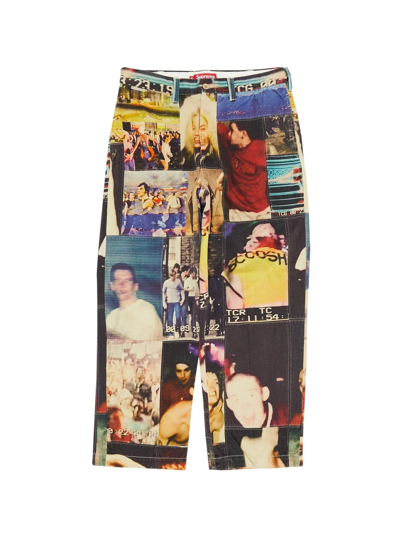 Брюки Supreme x Mark Leckey Hardcore Patchwork Loose Fit Chino