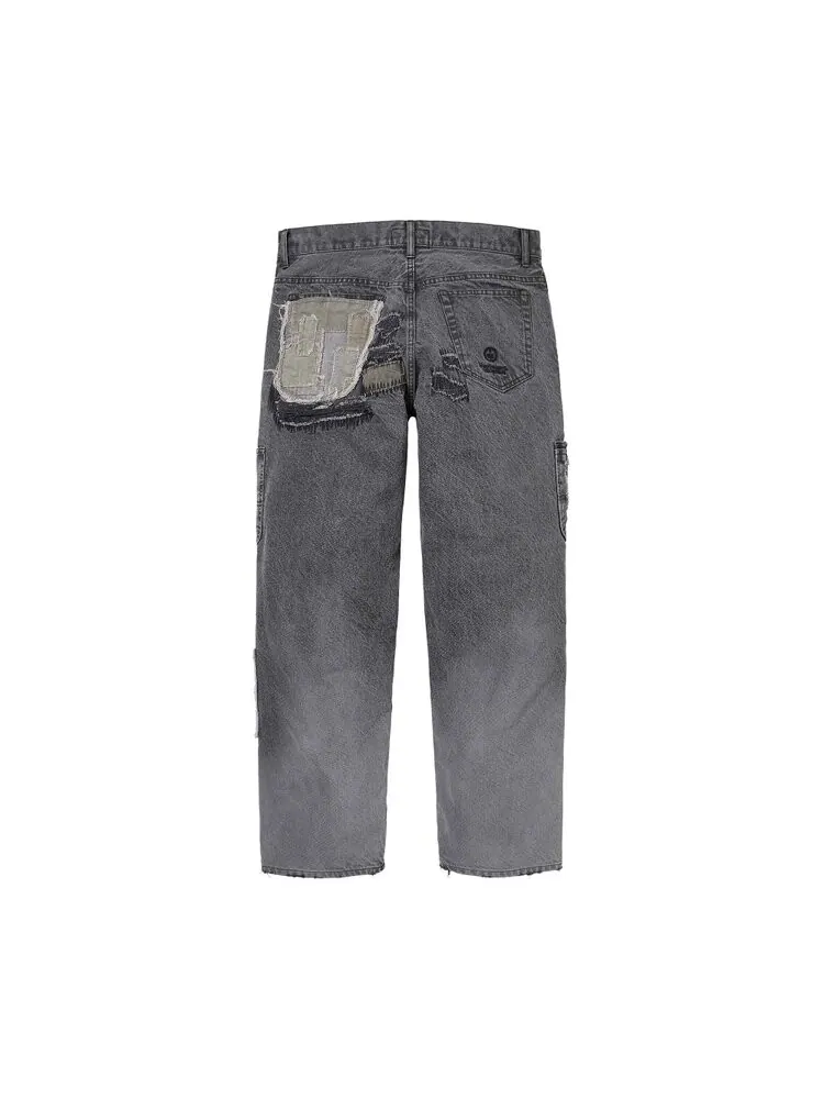 Джинсы Supreme x blackmeans Mended Loose Fit Jean — изображение 2 из 2, черный