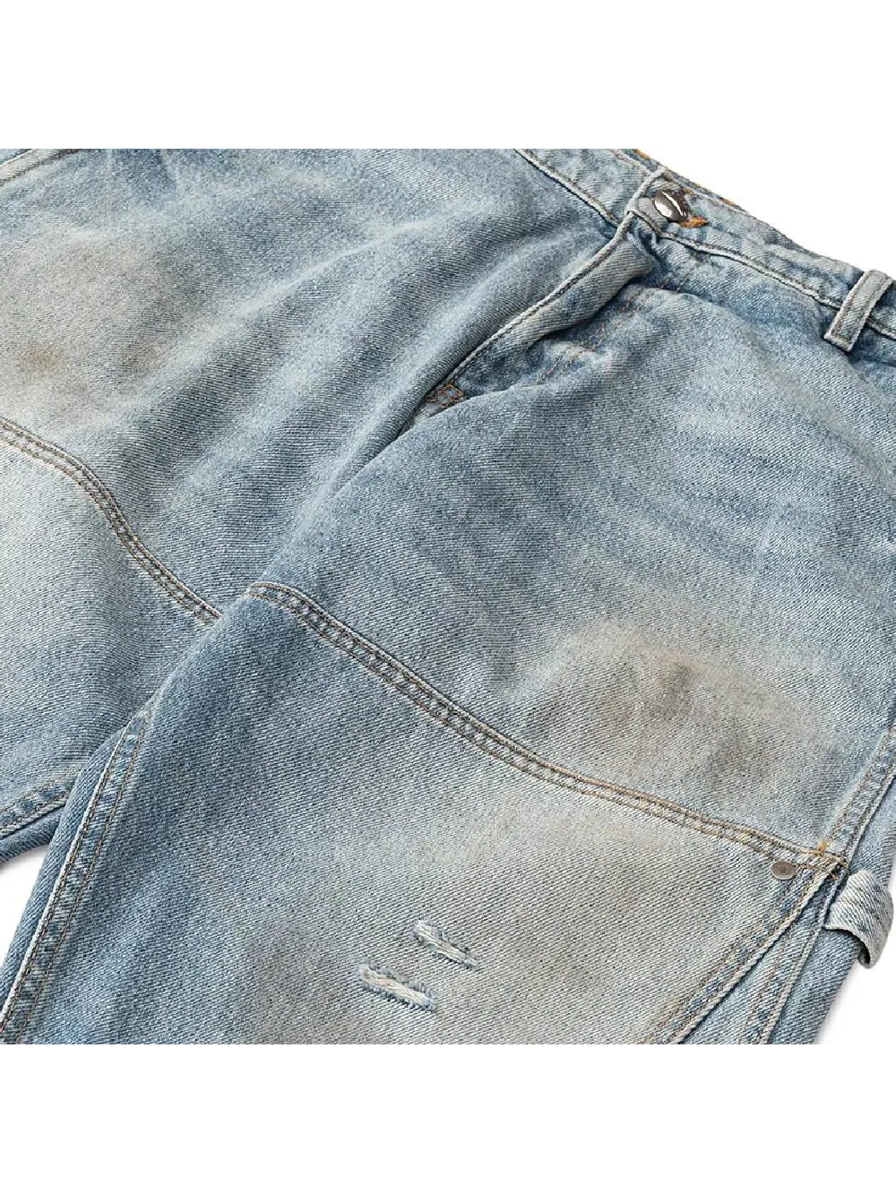 Джинсы Rhude Reza Denim Double Knee — изображение 3 из 4, синий индиго