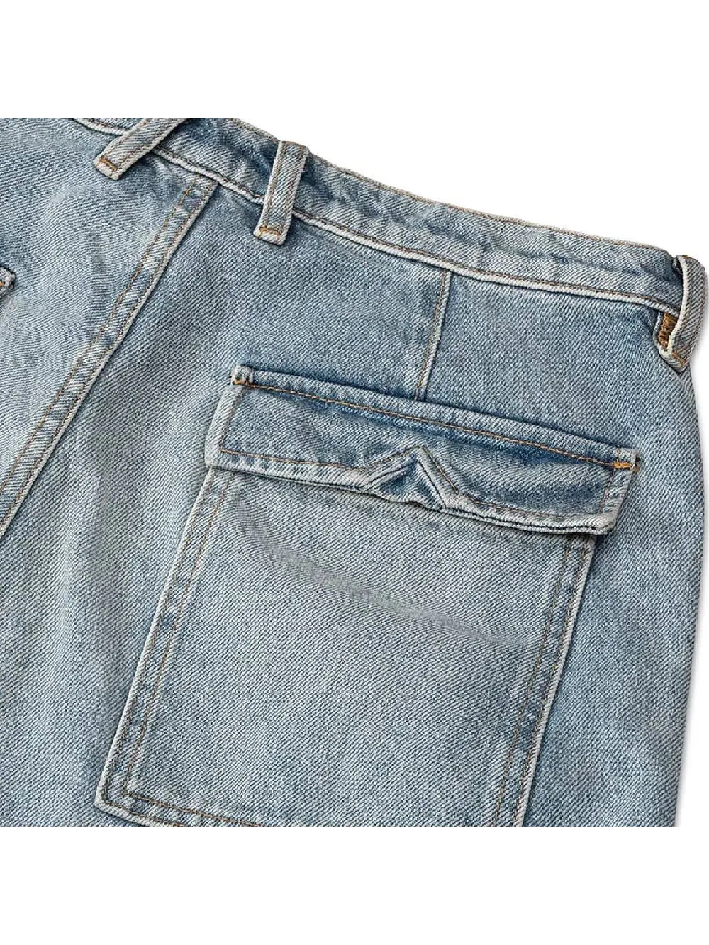 Джинсы Rhude Reza Denim Double Knee — изображение 4 из 4, синий индиго