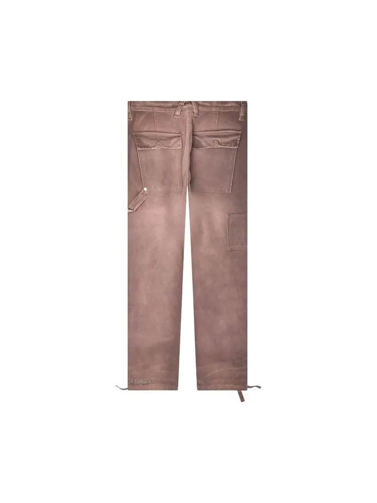 Брюки Rhude Reza Denim Double Knee Pant — изображение 2 из 2, коричневый