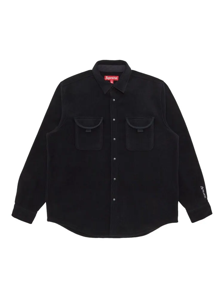 Рубашка Supreme Polartec 'Black' — изображение 1 из 3, черный