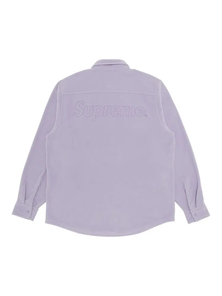 Рубашка Supreme Polartec 'Lilac' — изображение 2 из 3, фиолетовый