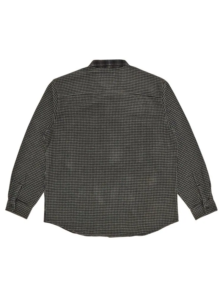 Рубашка Supreme Houndstooth Plaid Flannel 'Black' — изображение 2 из 3, черный