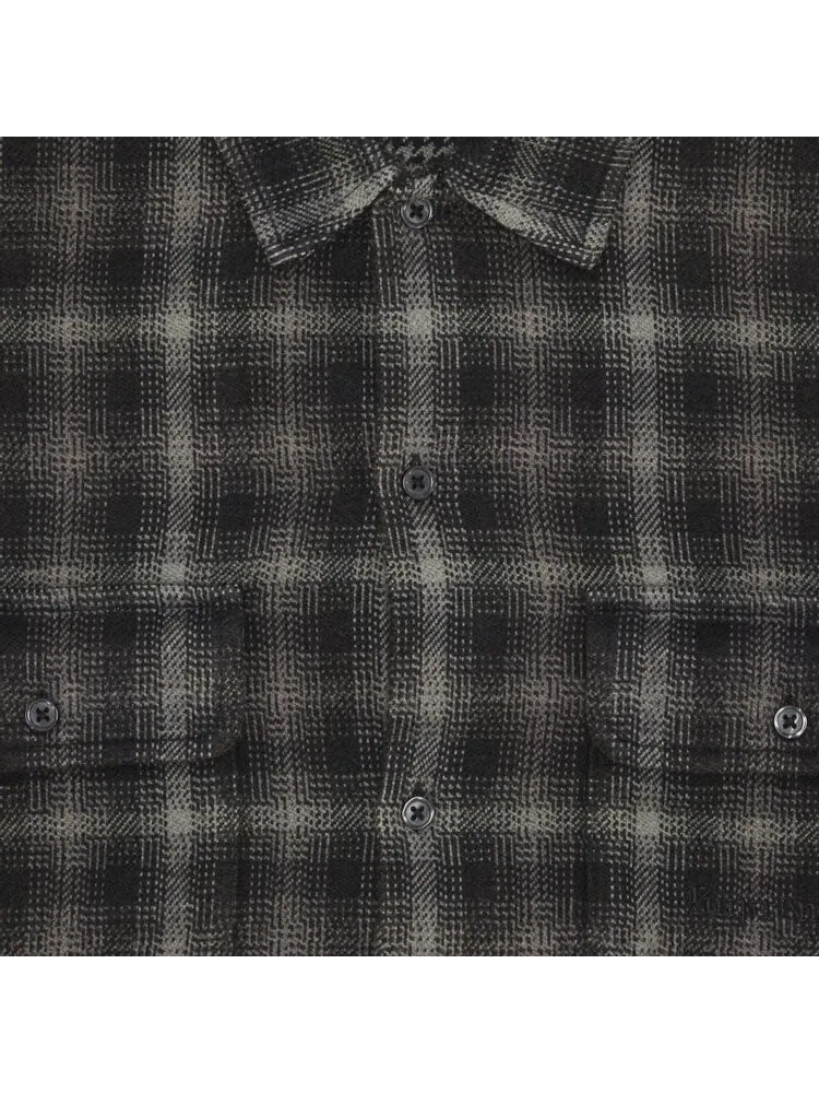 Рубашка Supreme Houndstooth Plaid Flannel 'Black' — изображение 3 из 3, черный