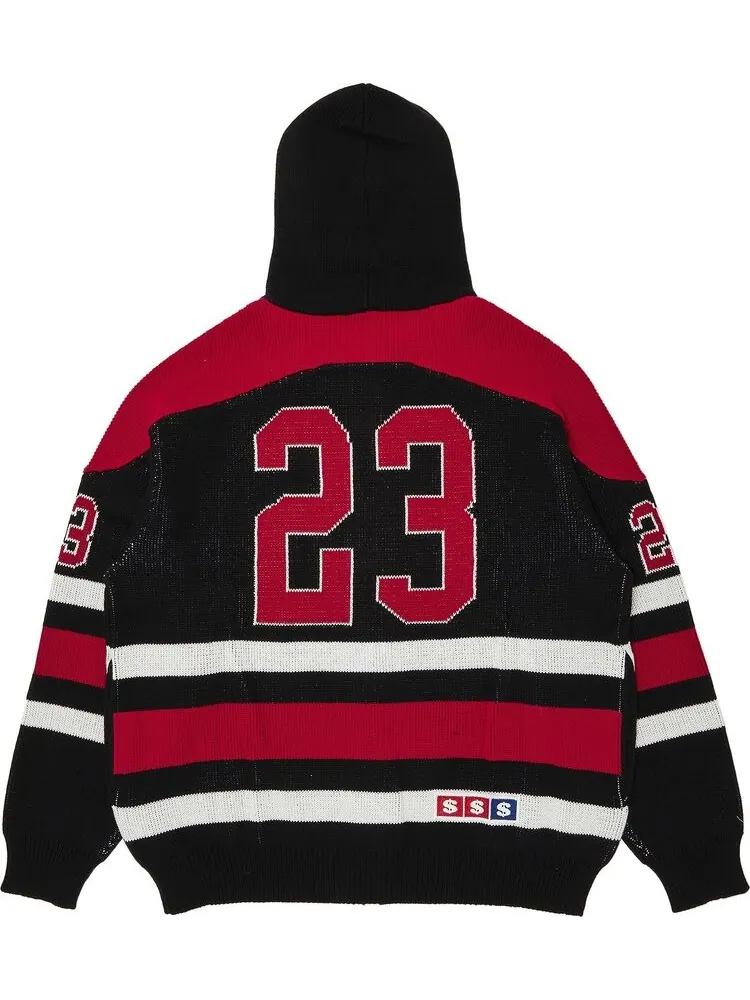 Свитер Supreme USA Zip Up Hooded 'Black' — изображение 2 из 3, черный