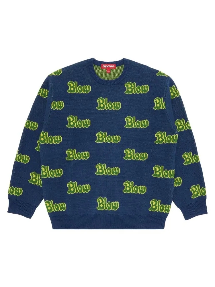 Свитер Supreme Blow 'Navy' — изображение 1 из 3, синий