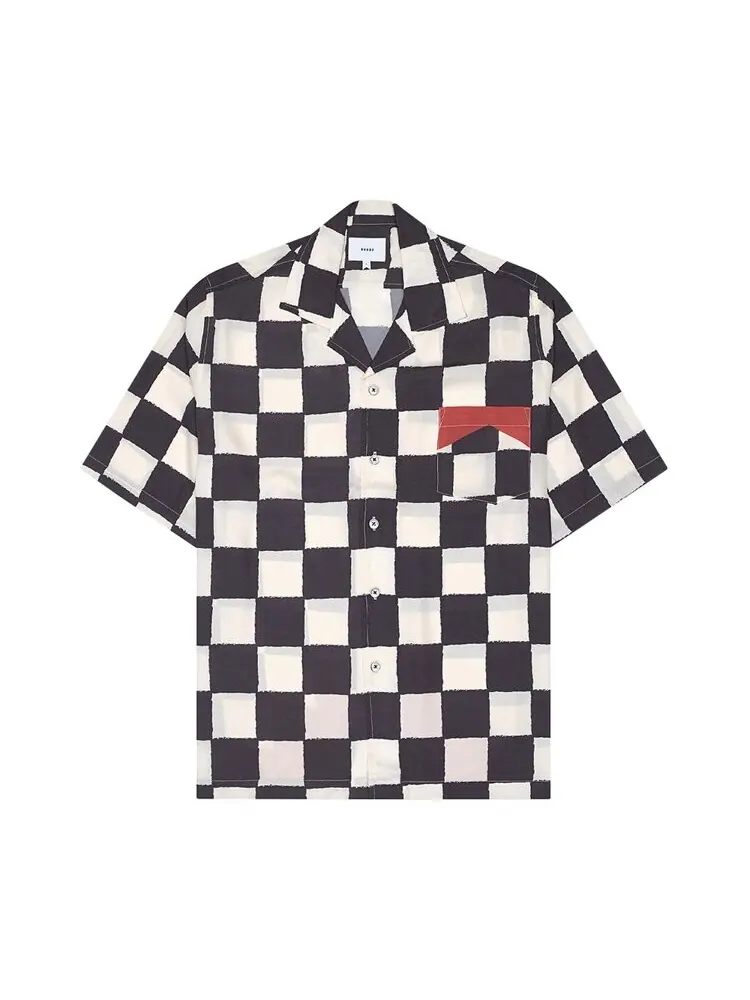 Рубашка Rhude Checkered 'Ivory/Black/Red'