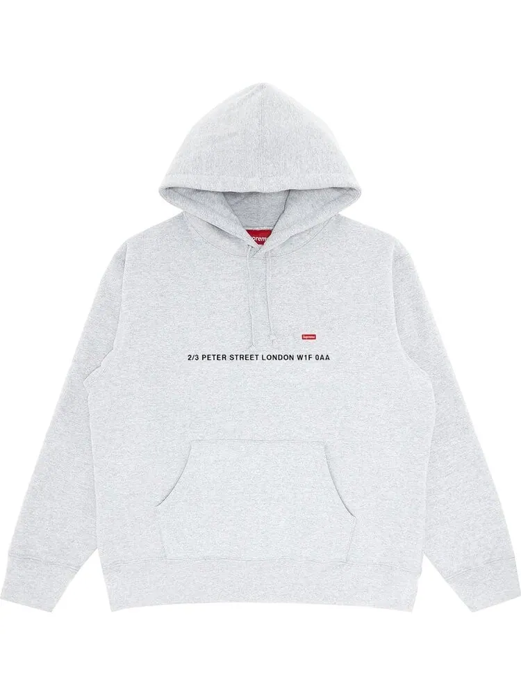Толстовка Supreme Shop Small Box Hooded - London 'Ash Grey' — изображение 1 из 1, серый