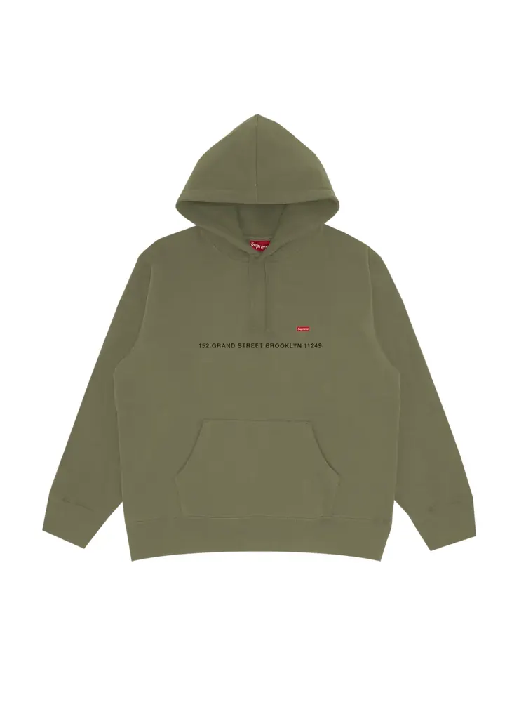 Толстовка Supreme Shop Small Box Hooded - Brooklyn 'Light Olive' — изображение 1 из 1, зеленый