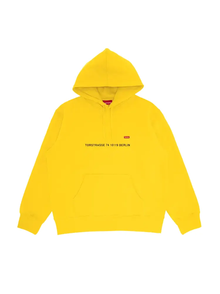 Толстовка Supreme Shop Small Box Hooded - Berlin 'Yellow' — изображение 1 из 1, желтый