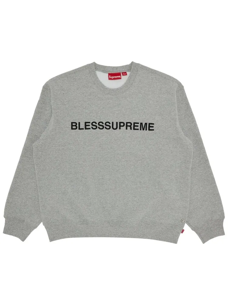 Толстовка Supreme x Bless Crewneck — изображение 1 из 2, серый