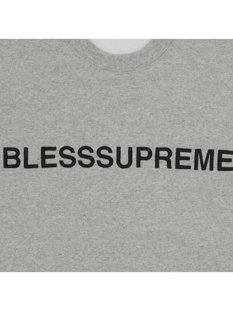 Толстовка Supreme x Bless Crewneck — изображение 2 из 2, серый
