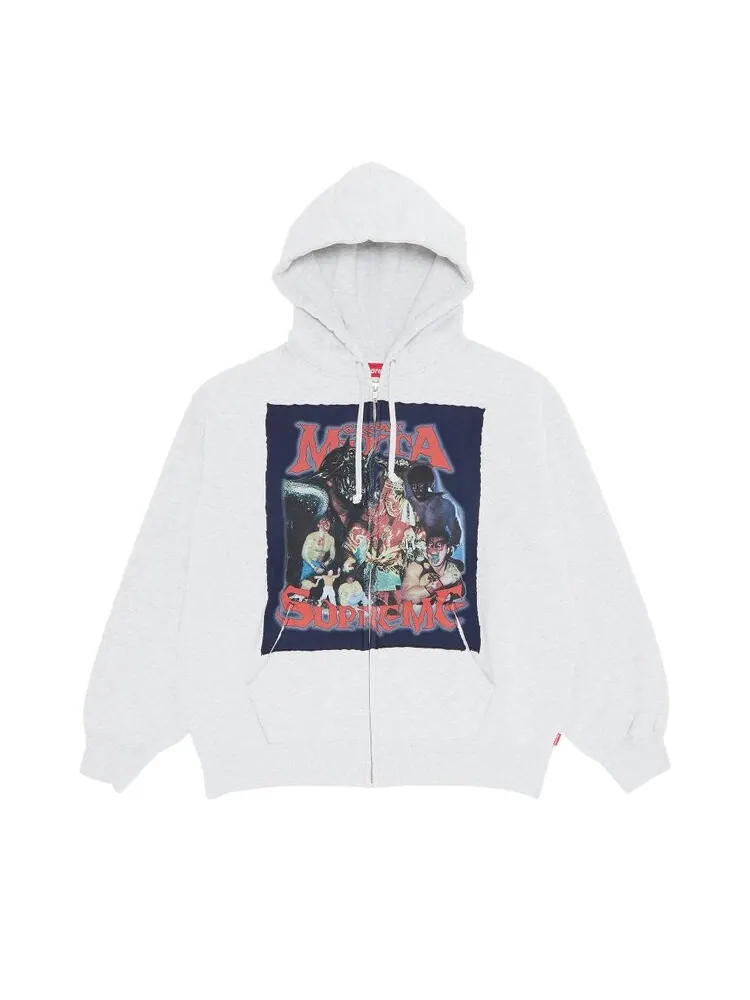 Толстовка Supreme Muta Zip Up Hooded 'Ash Grey' — изображение 1 из 2, серый