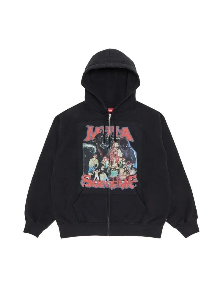 Толстовка Supreme Muta Zip Up Hooded 'Black' — изображение 1 из 2, черный