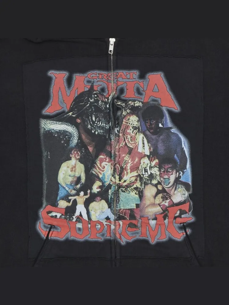 Толстовка Supreme Muta Zip Up Hooded 'Black' — изображение 2 из 2, черный