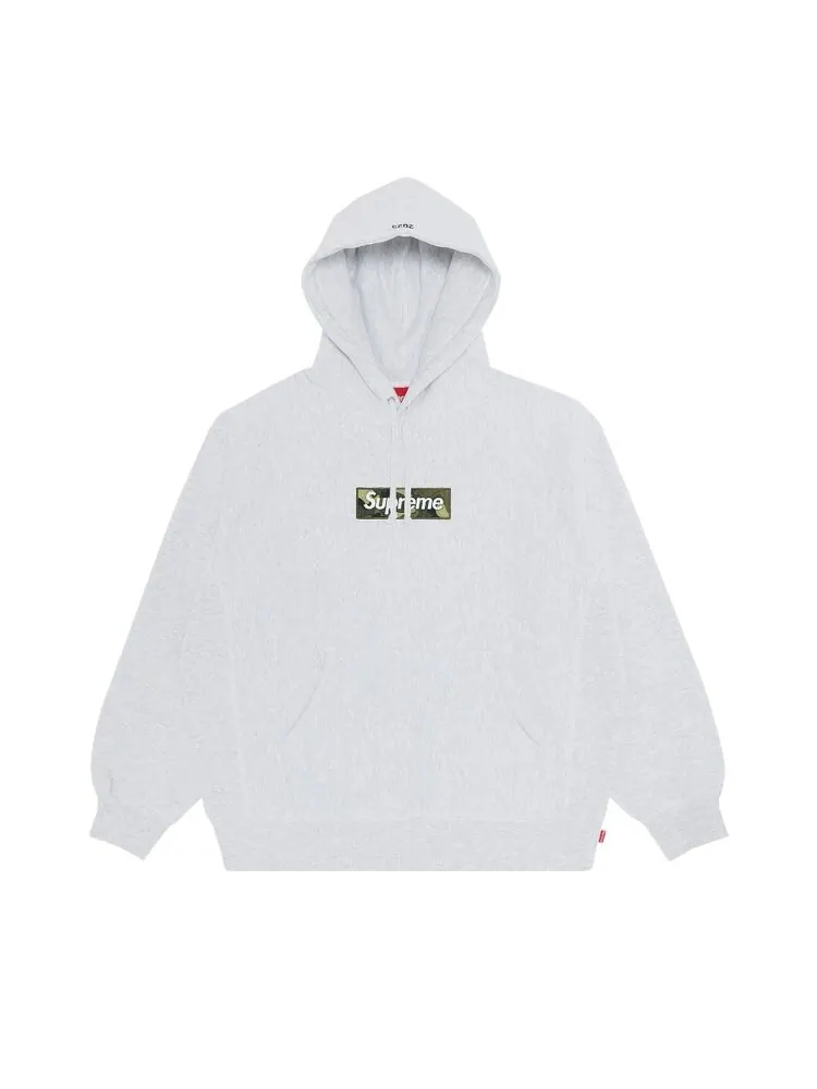 Толстовка Supreme Box Logo Hooded 'Ash Grey' — изображение 1 из 2, серый