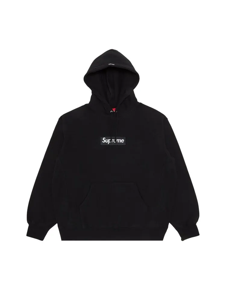 Толстовка Supreme Box Logo Hooded 'Black' — изображение 1 из 2, черный