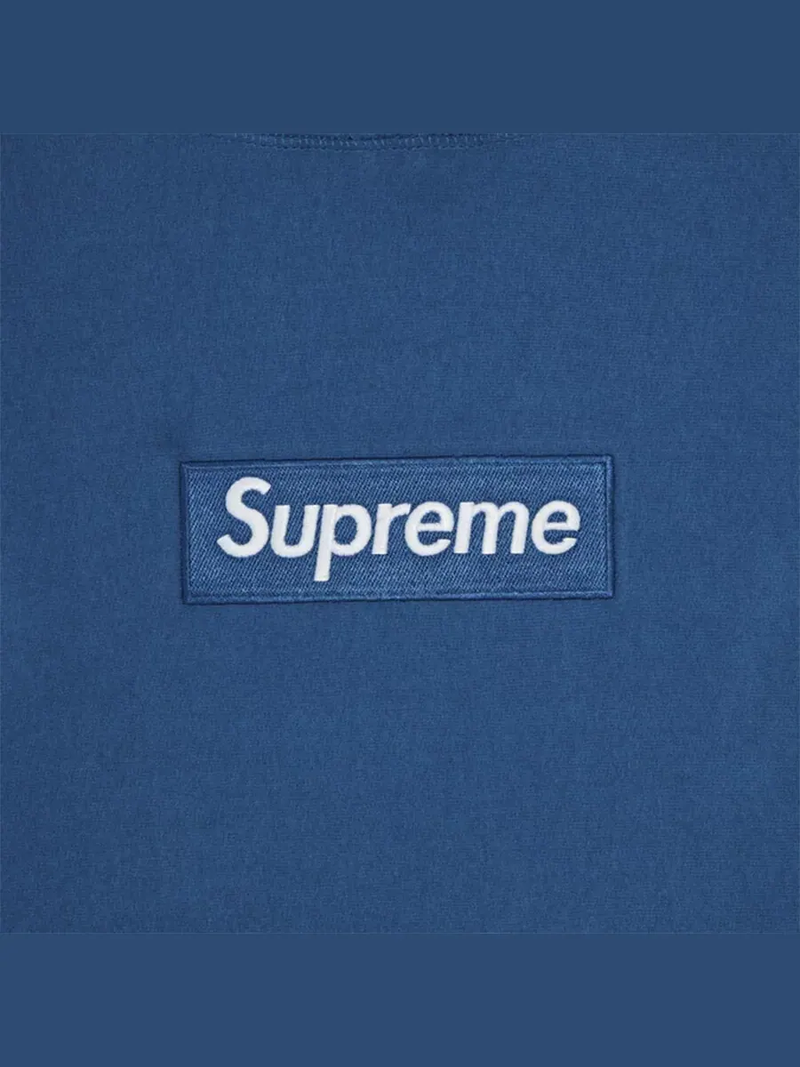 Толстовка Supreme Box Logo Hooded — изображение 2 из 2, синий