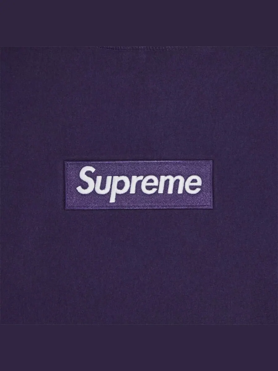 Толстовка Supreme Box Logo Hooded — изображение 2 из 2, фиолетовый