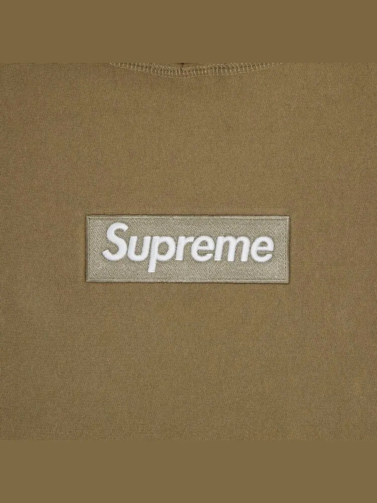 Толстовка Supreme Box Logo Hooded 'Dark Sand' — изображение 2 из 2, загар