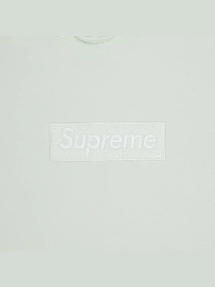 Толстовка Supreme Box Logo Hooded 'Light Green' — изображение 2 из 2, зеленый