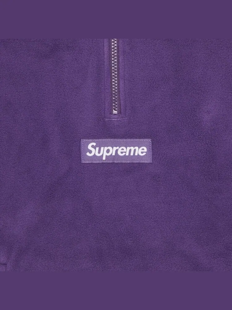 Толстовка Supreme Polartec Facemask Half Zip Hooded 'Dark Purple' — изображение 3 из 3, фиолетовый
