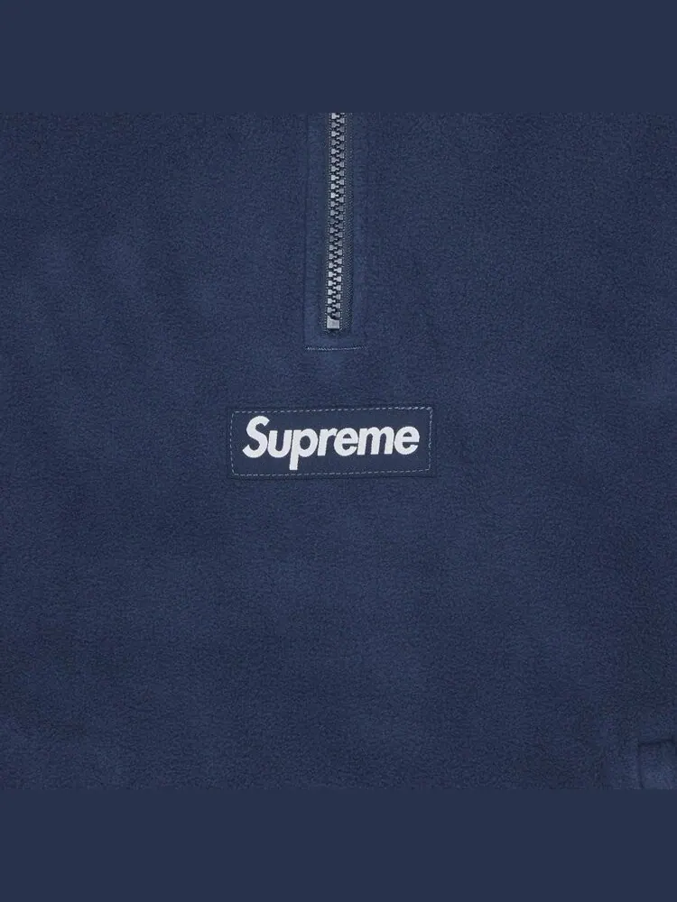 Толстовка Supreme Polartec Facemask Half Zip Hooded 'Navy' — изображение 3 из 3, синий