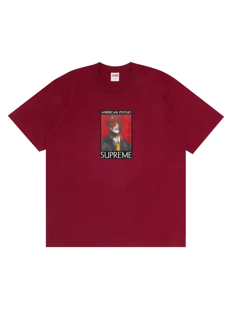 Футболка Supreme American Psycho 'Cardinal' — изображение 1 из 1, красный