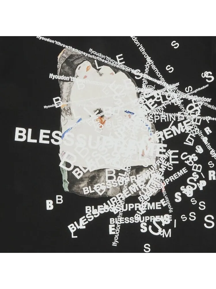 Футболка Supreme x Bless Observed In A Dream 'Black' — изображение 2 из 2, черный