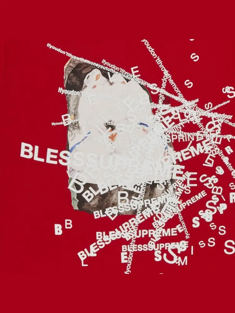 Футболка Supreme x Bless Observed In A Dream 'Red' — изображение 2 из 2, красный
