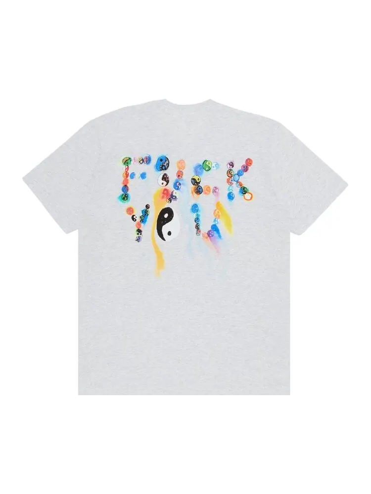 Футболка Supreme Ying Yang 'Ash Grey' — изображение 2 из 3, серый