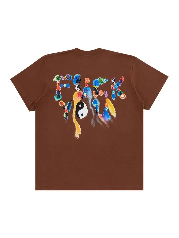 Футболка Supreme Ying Yang 'Brown' — изображение 2 из 3, коричневый