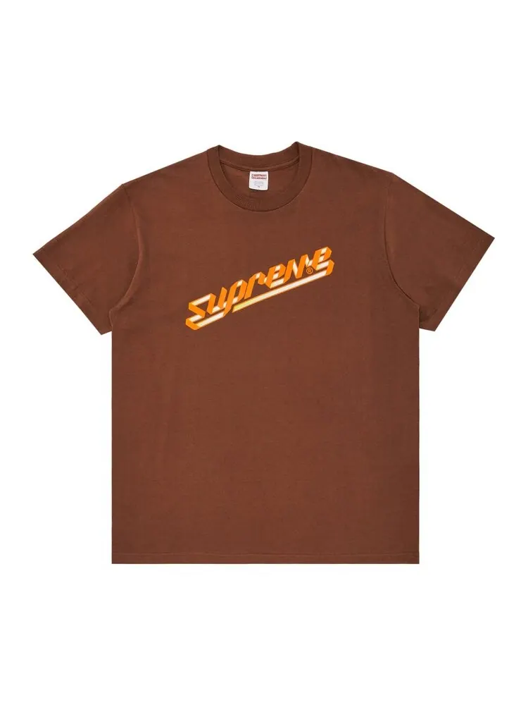 Футболка Supreme Banner 'Brown' — изображение 1 из 2, коричневый
