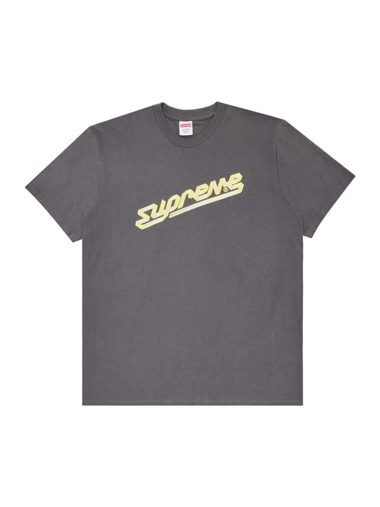 Футболка Supreme Banner 'Charcoal' — изображение 1 из 2, серый